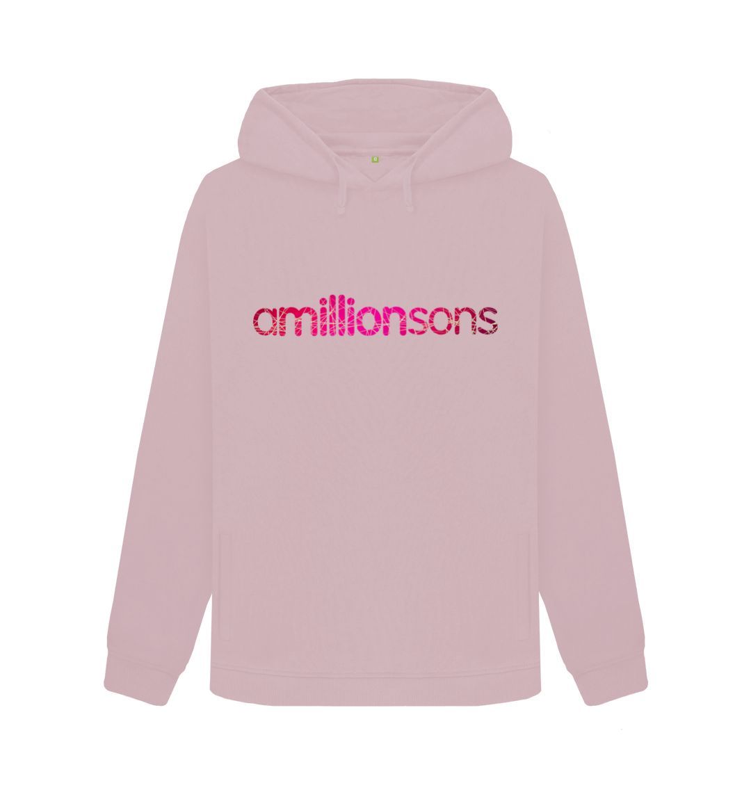 Mauve \u2018amillionsons pink logo\u2019 woman\u2019s hoodie